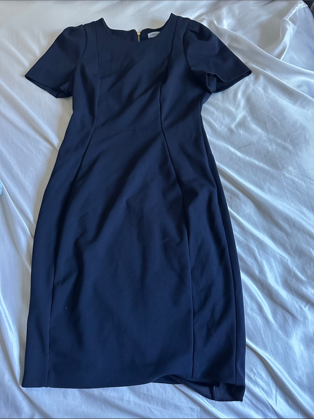 Calvin Klein Navy Sheath Dress